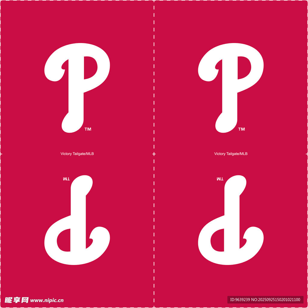 粉色背景字母P与d图案