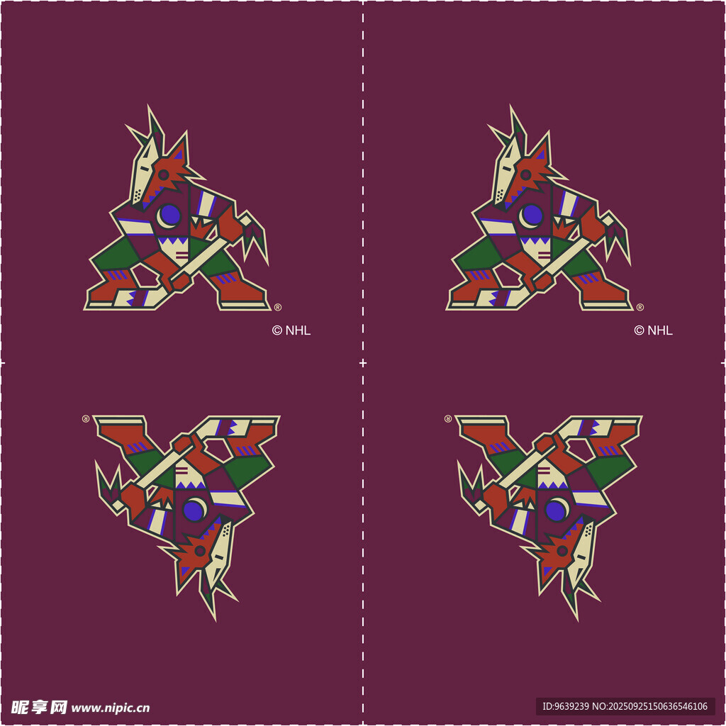 紫色背景蝴蝶图案设计