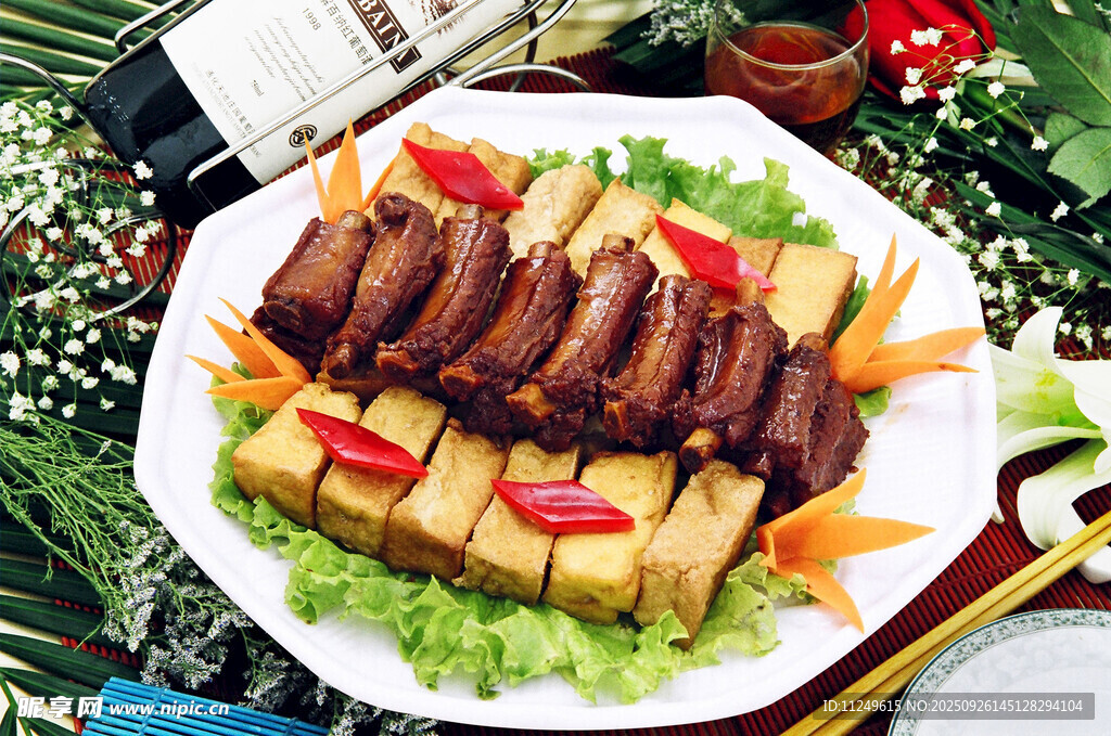 客家豆腐纹排骨