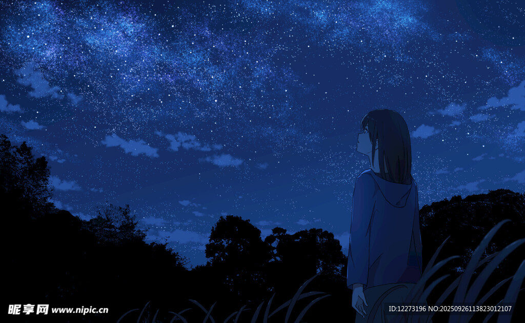 夜空下的灯塔