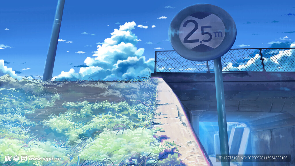 铁路旁的25限速标志