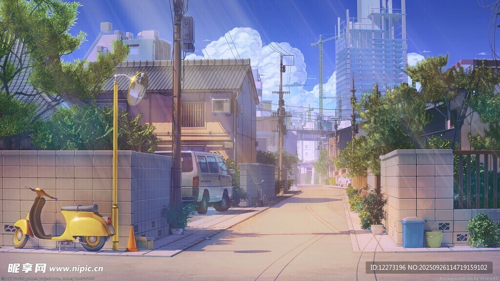 宁静街道的日常景象