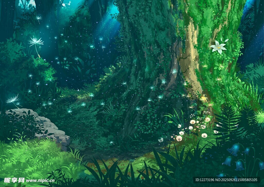 梦幻海底森林景观
