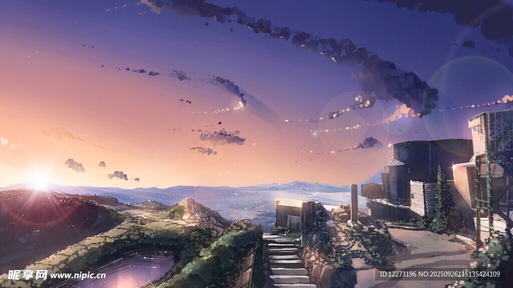 未来都市天际线景观