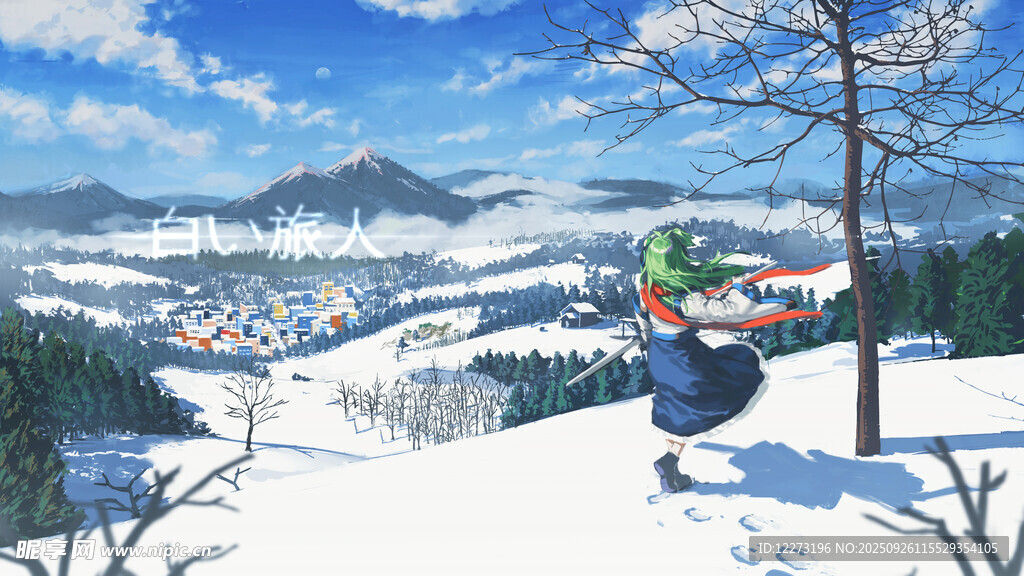 冬日滑雪者的精彩空中瞬间