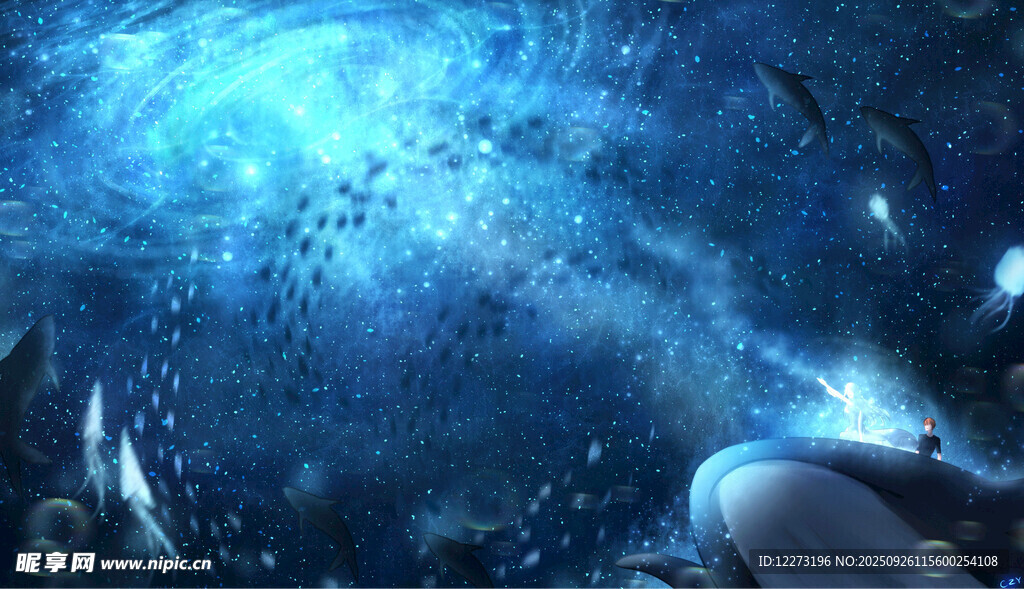 梦幻深邃的宇宙星空景象