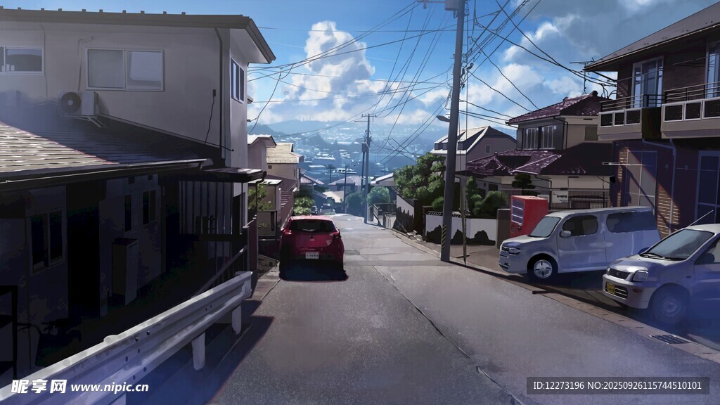小镇街道景象