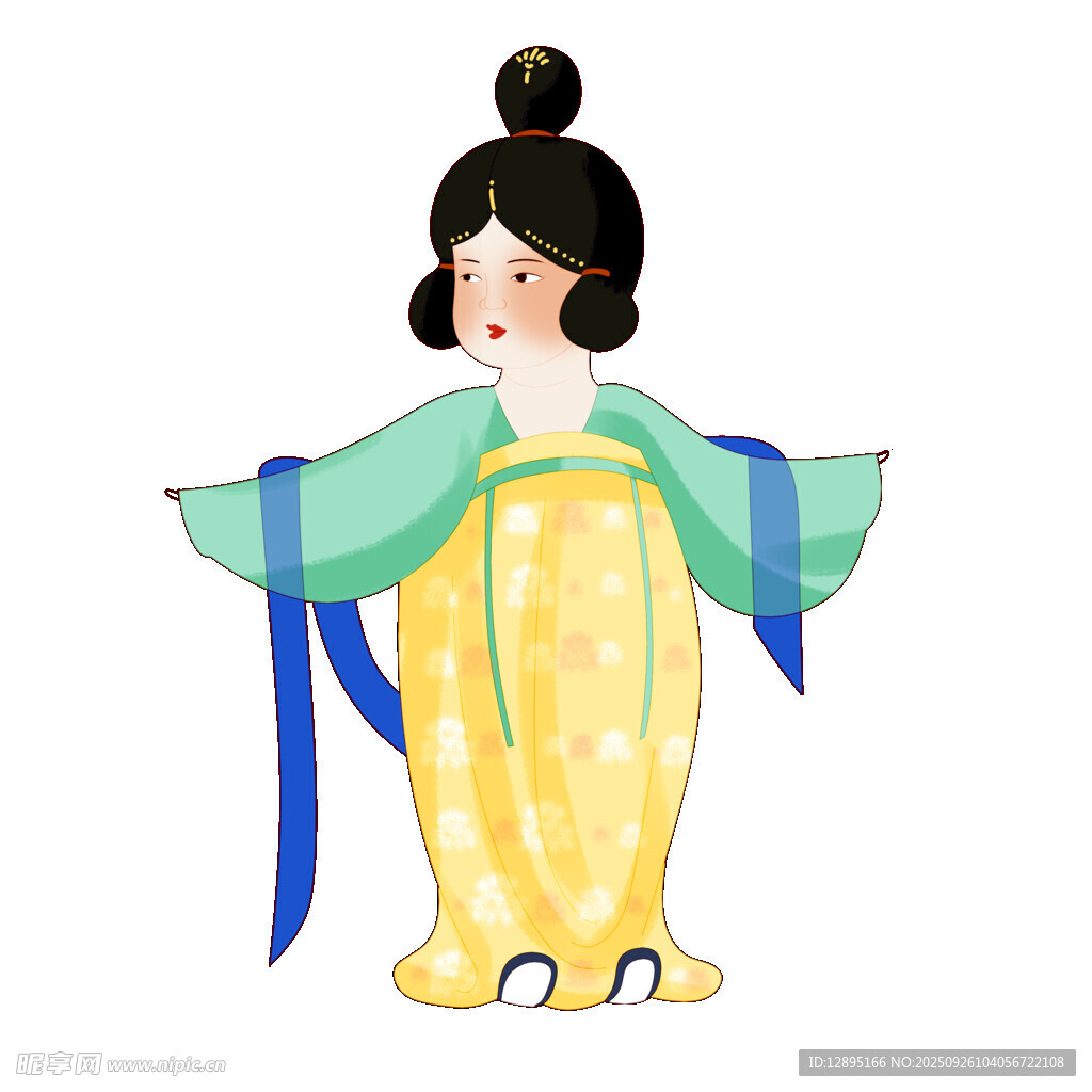 古风唐装少女形象