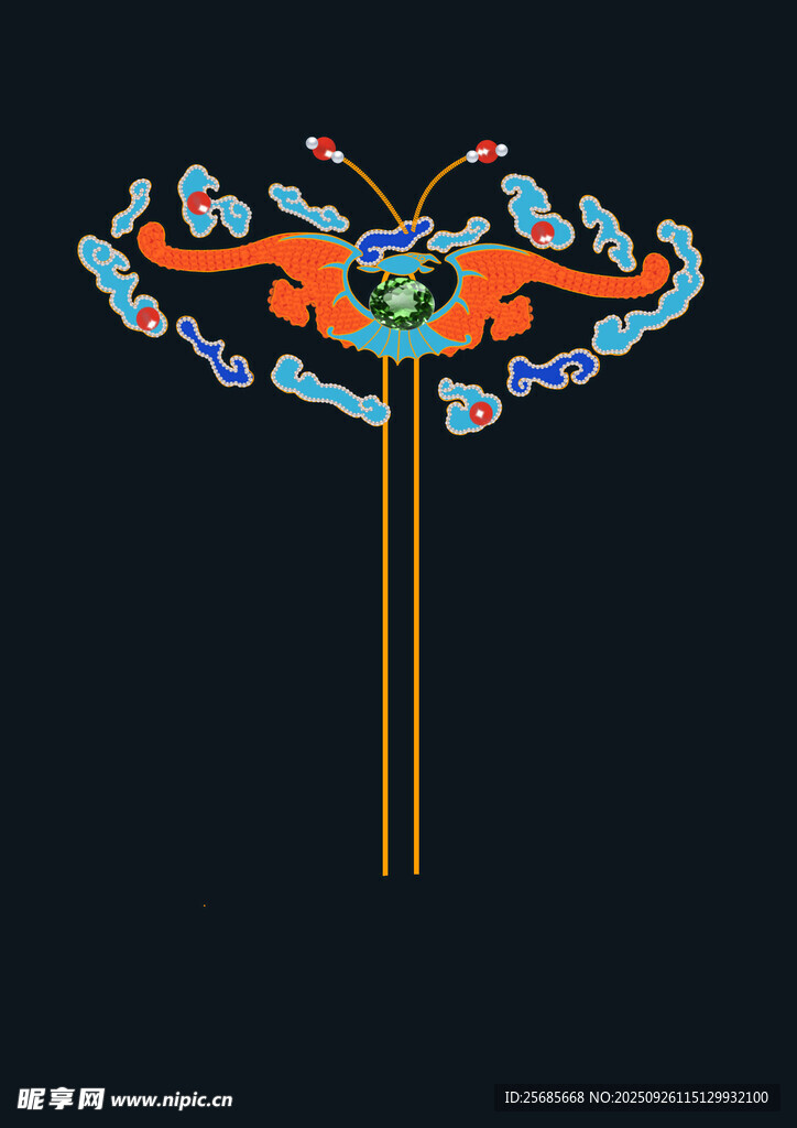 传统中式风筝造型精美蝙蝠
