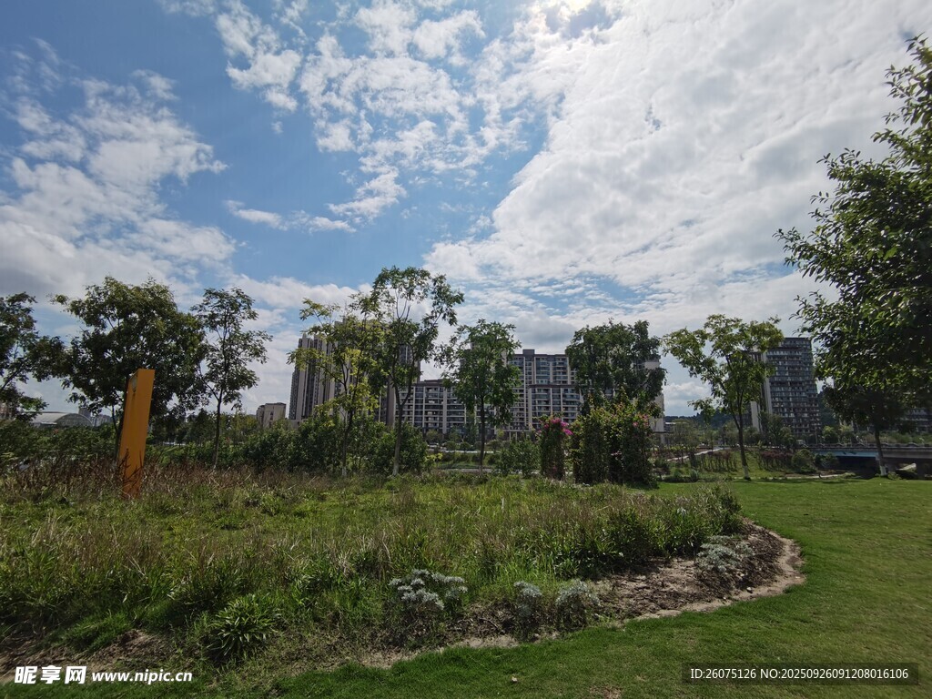 户外绿地与建筑景观