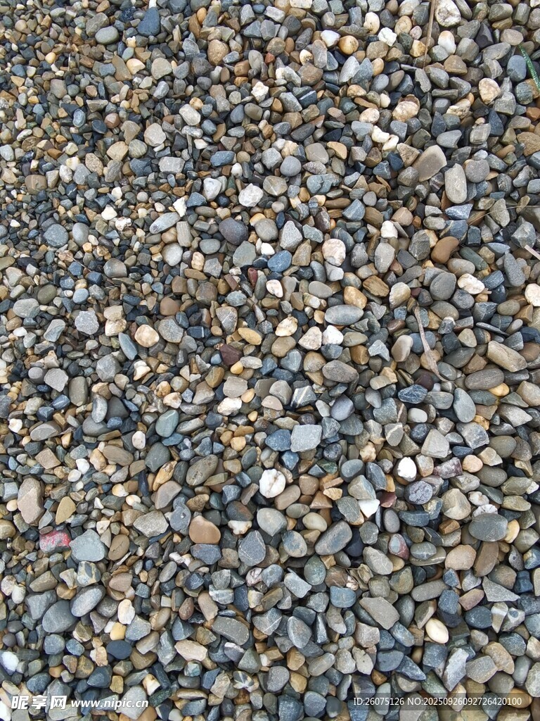 多彩碎石纹理特写