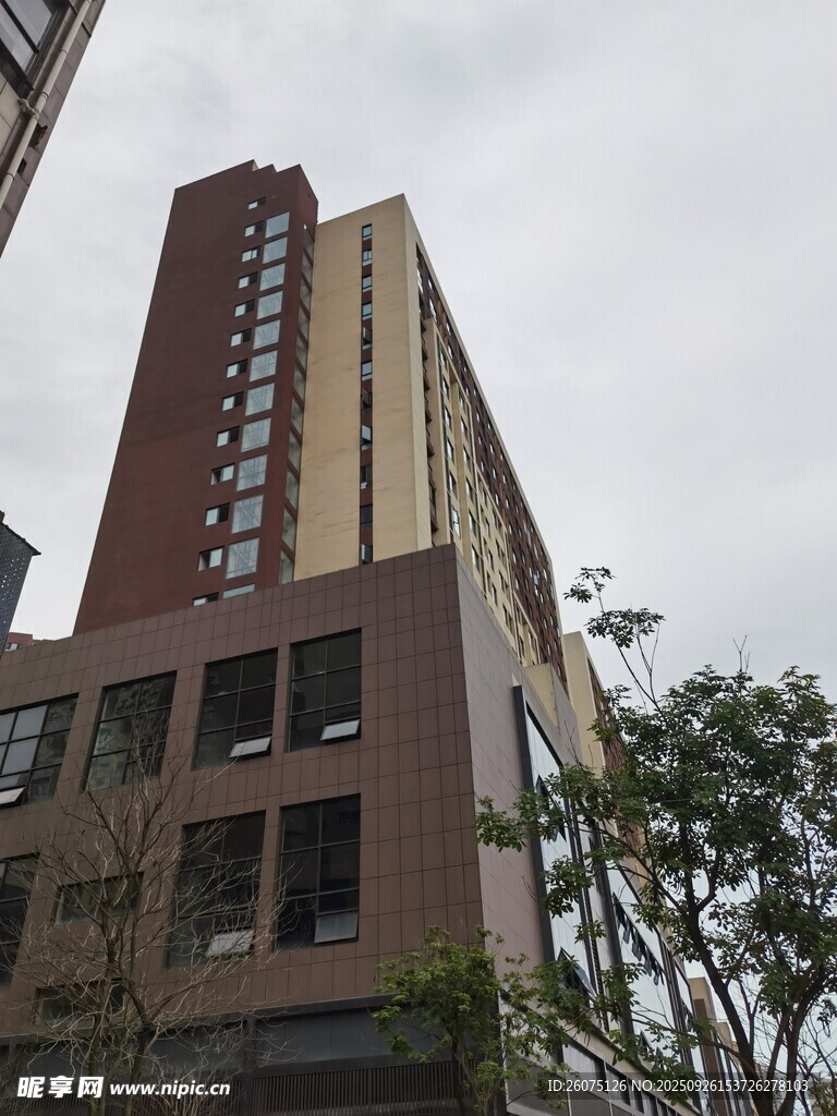 城市中高层住宅楼景观