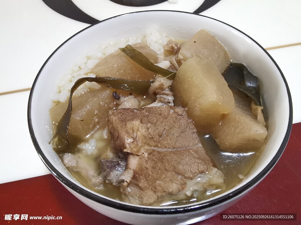 萝卜海带炖肉
