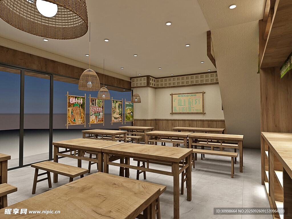 简约风餐厅室内空间设计