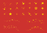 金色星星图案