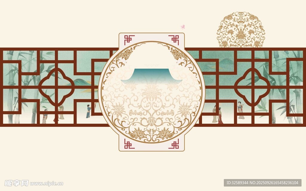 中式庭院景观设计图