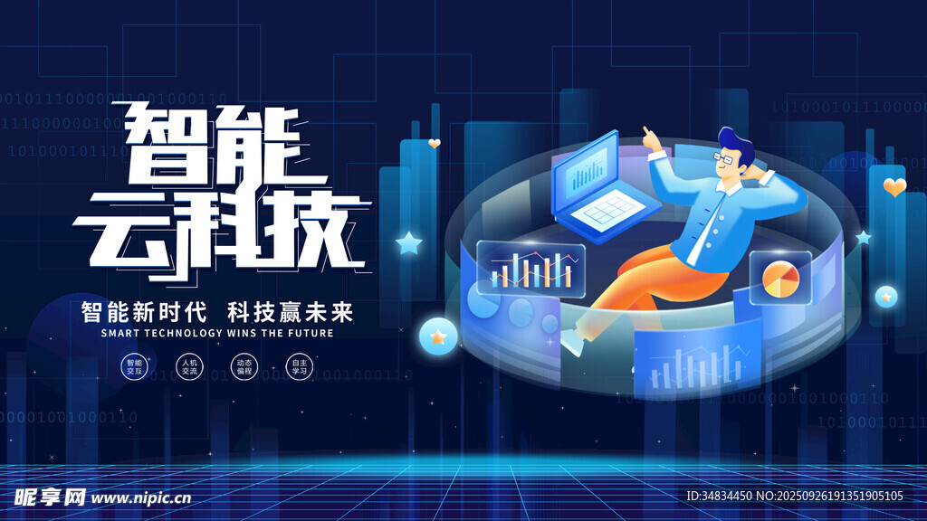 智能云科技展示画面
