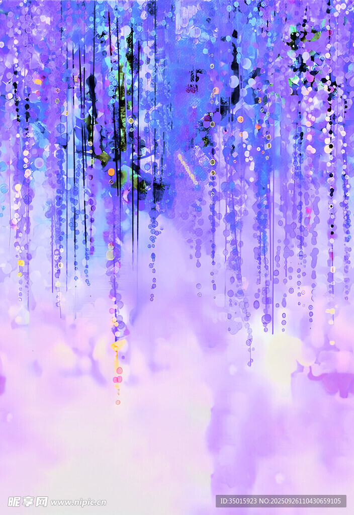 梦幻紫色垂帘景观