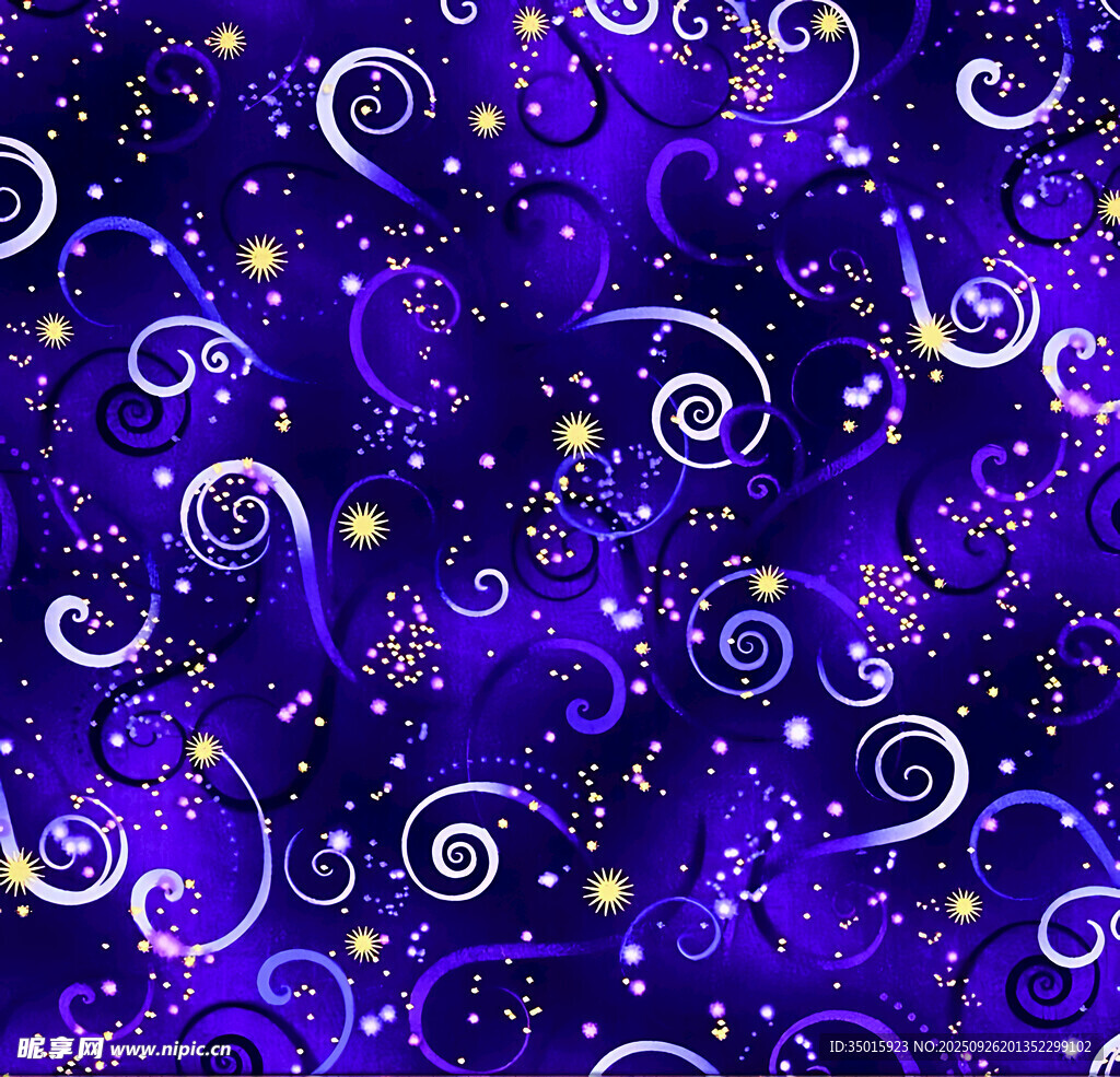 梦幻紫色旋涡星空背景