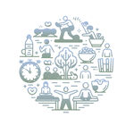 工作生活图标