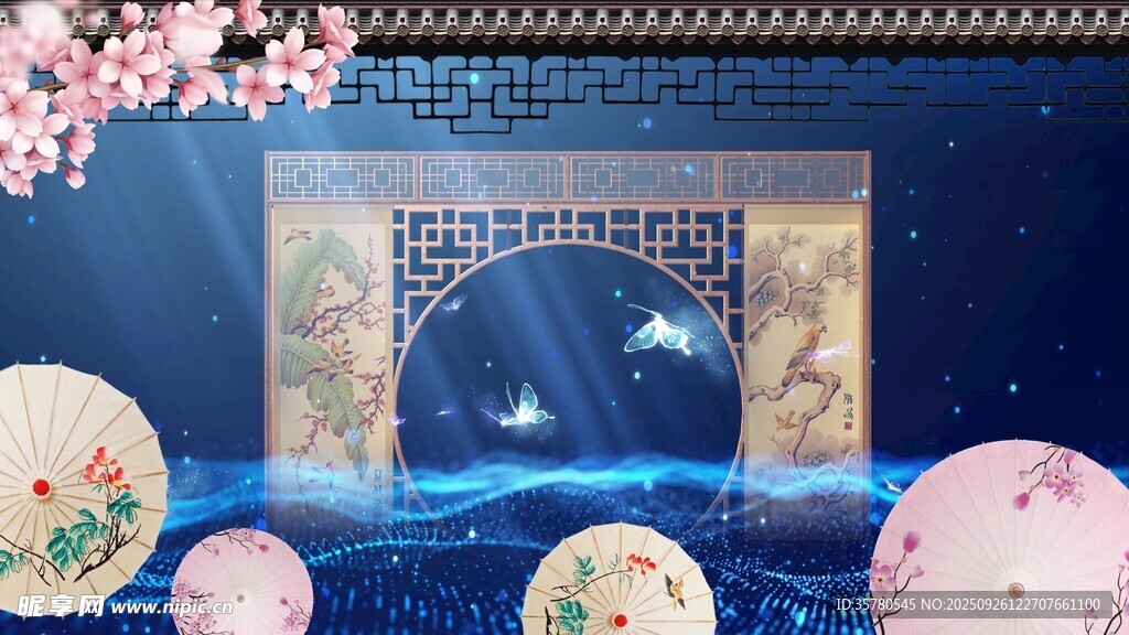 中式婚礼拱门装饰场景
