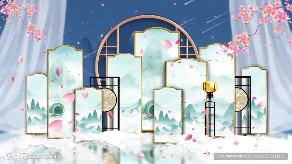 中国风古典舞台背景