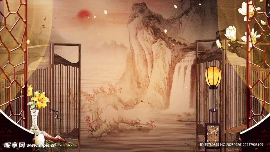 中国风古典舞台背景