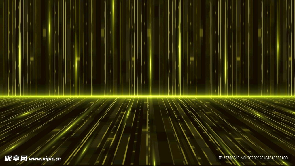 科技感黄色光线背景画面