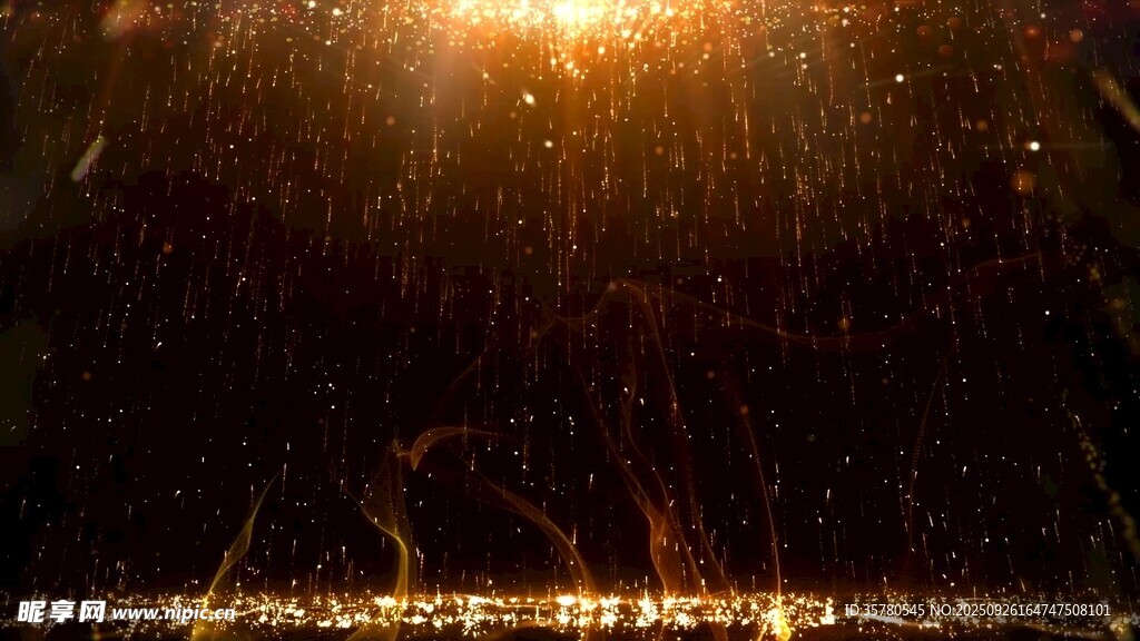 璀璨烟火夜景图