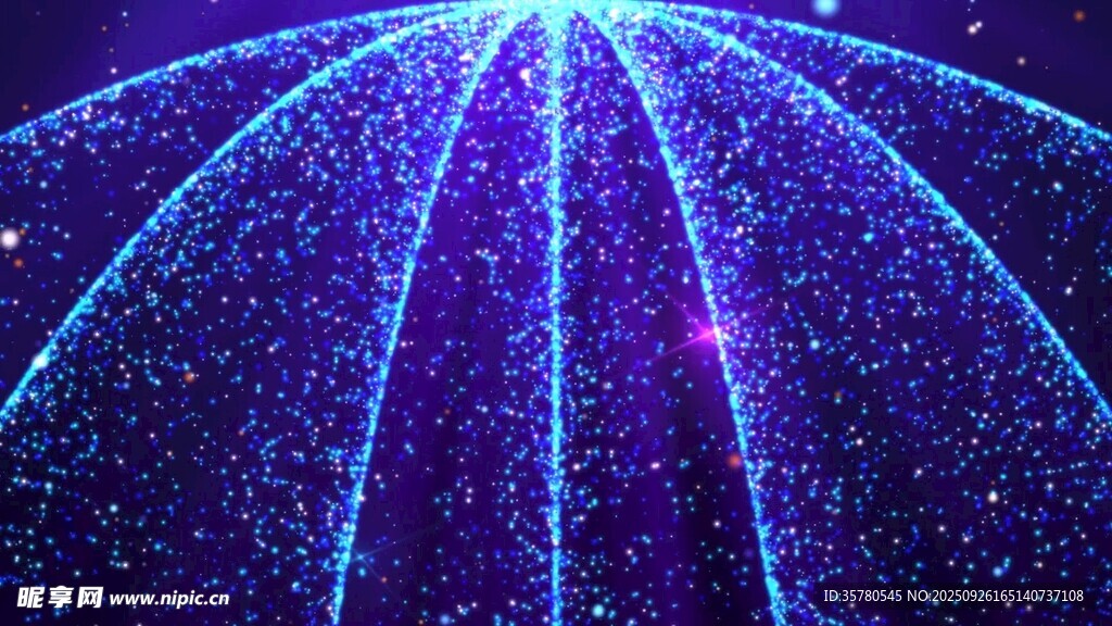 梦幻星空射线特效画面