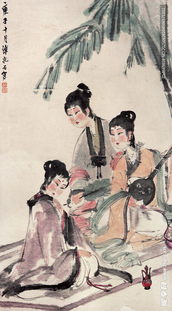 古代女子雅集图