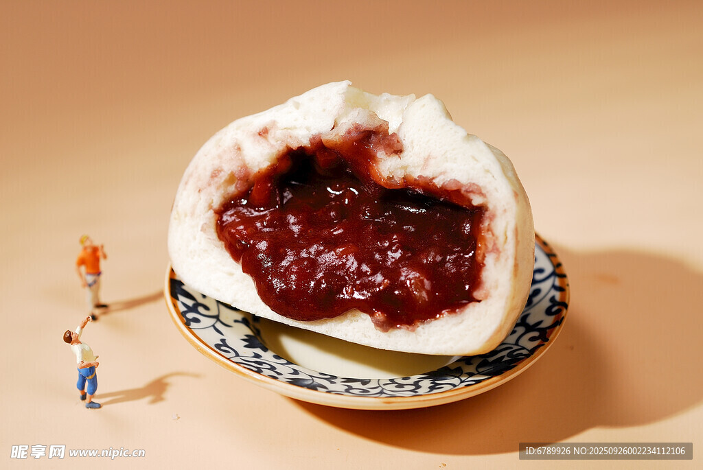 豆沙包特写