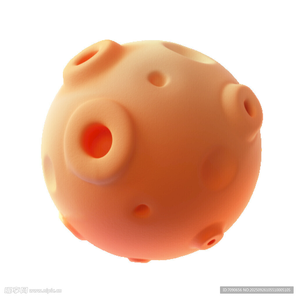 橙色多孔球形硅胶玩具