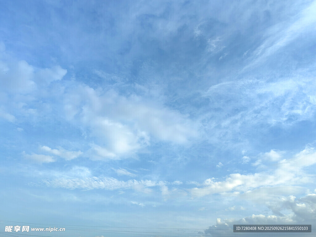 蓝天白云美景