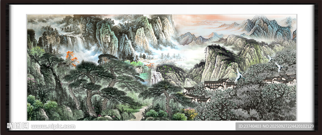 中国风山水 