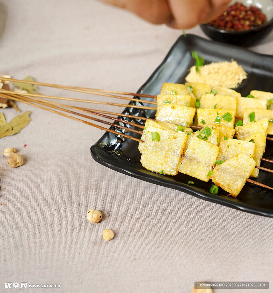 美味烤豆腐串