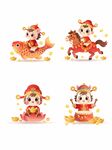 新年生肖卡通形象合集