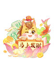 萌虎送财开启好运新年