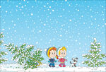 雪天插图