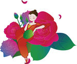 玫瑰花女