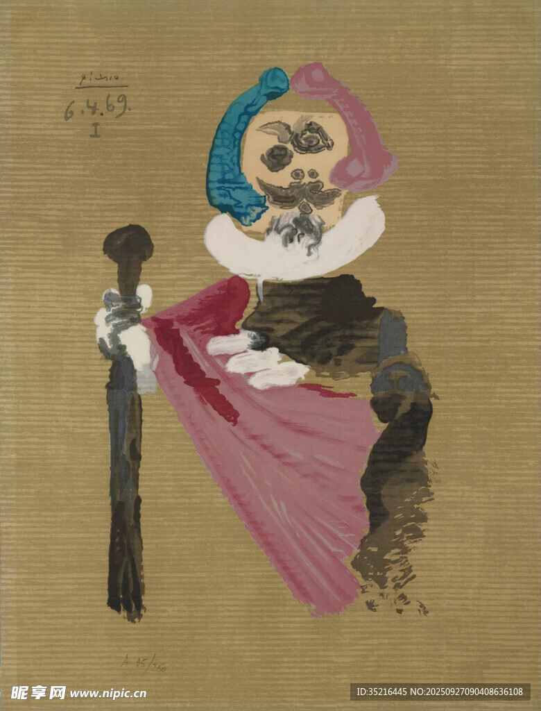 复古风格人物插画形象