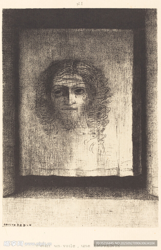 复古风格人物肖像画作