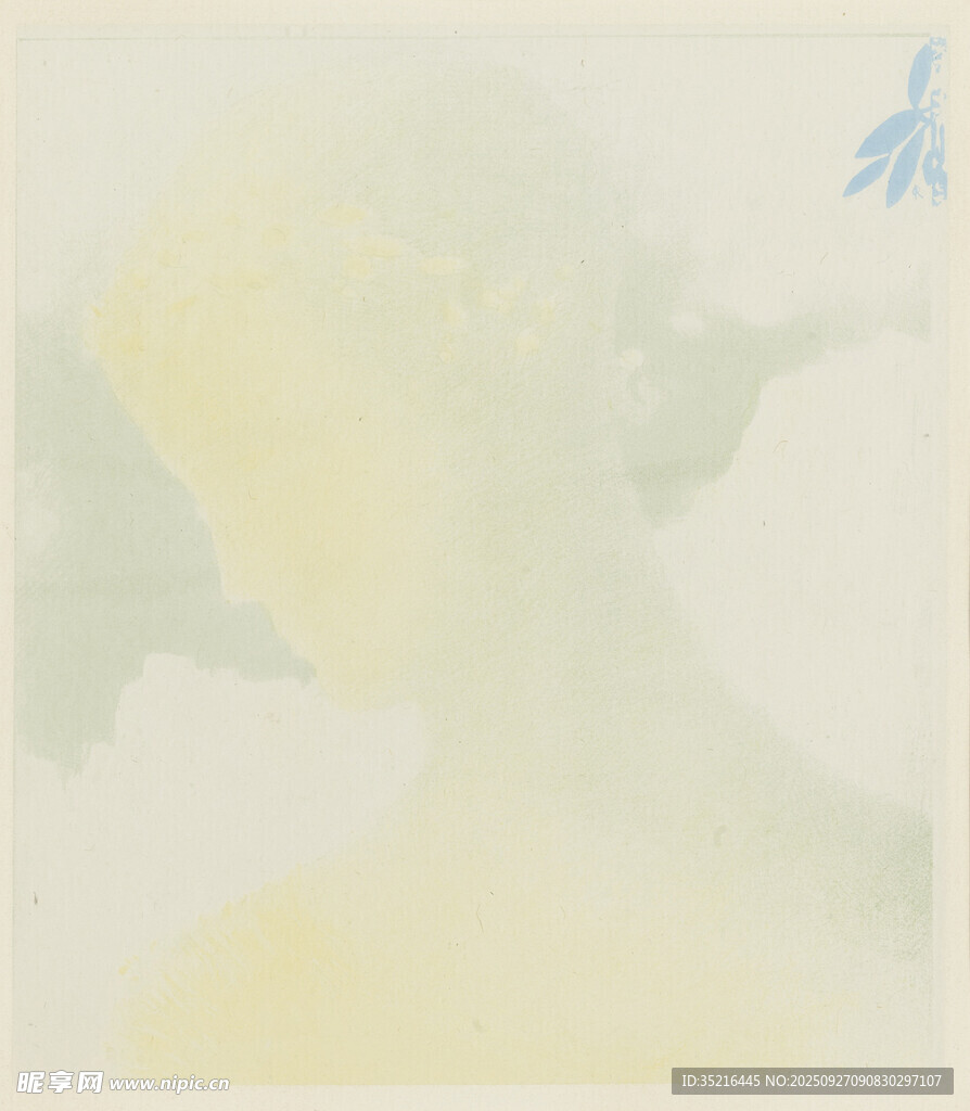 抽象人像艺术画作
