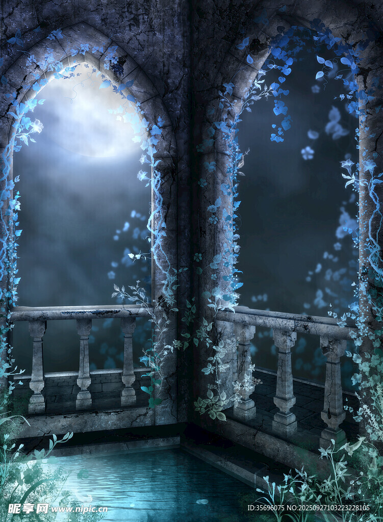 梦幻水下拱形神秘空间