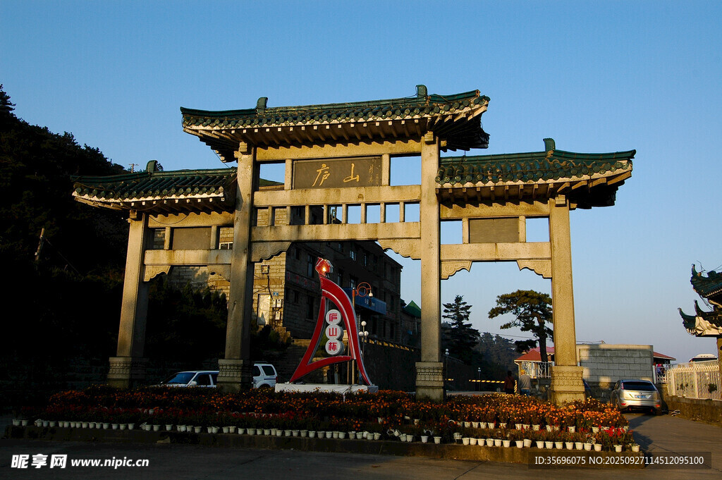 中式古典牌坊建筑景观