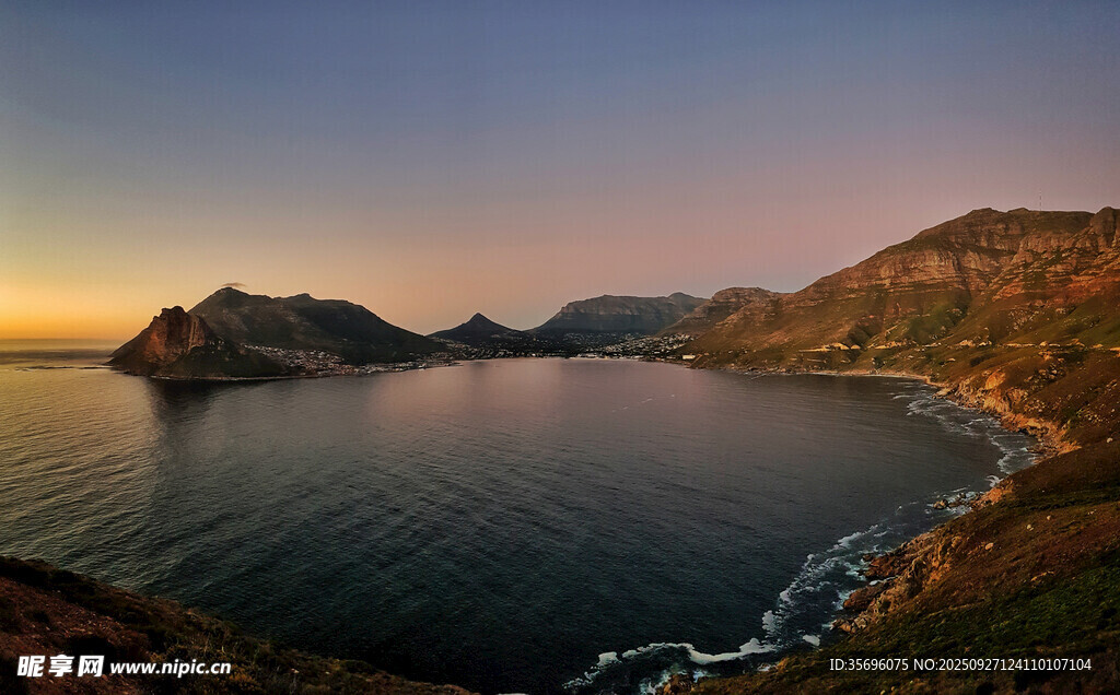 海边壮丽黄昏美景
