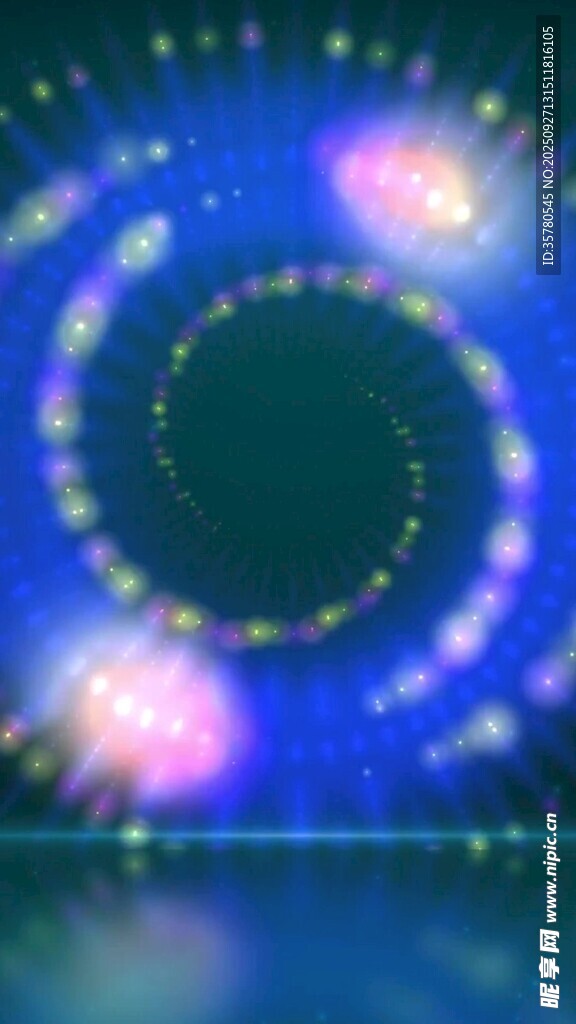 梦幻炫彩环形光影效果