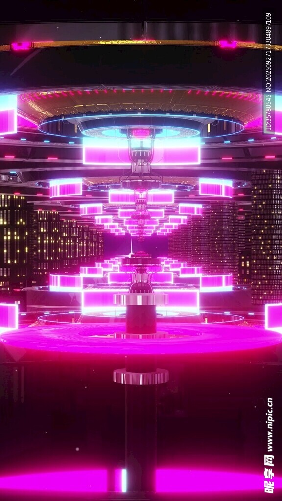 绚丽舞台灯光秀场景
