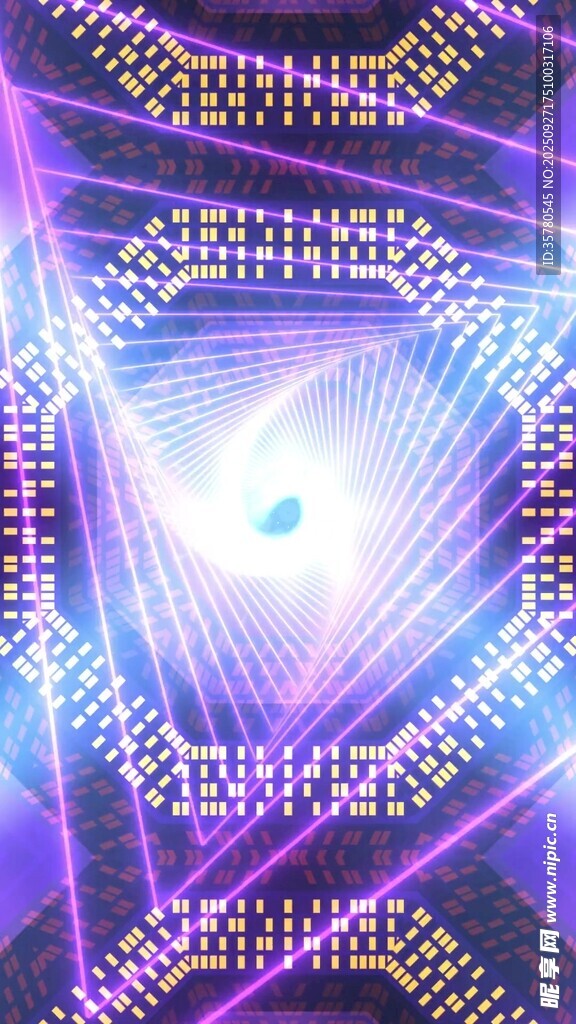 炫彩科幻几何光影背景图