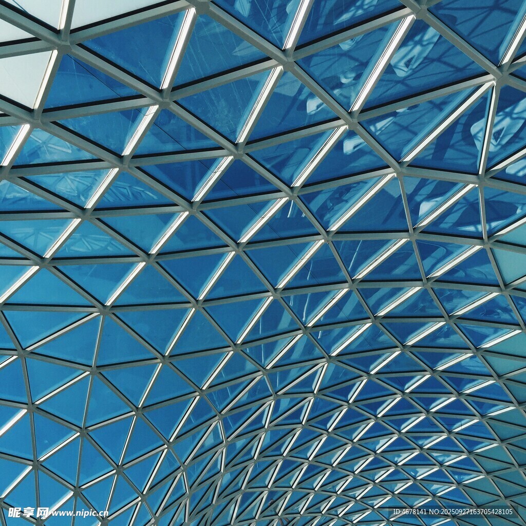 几何玻璃穹顶建筑景观
